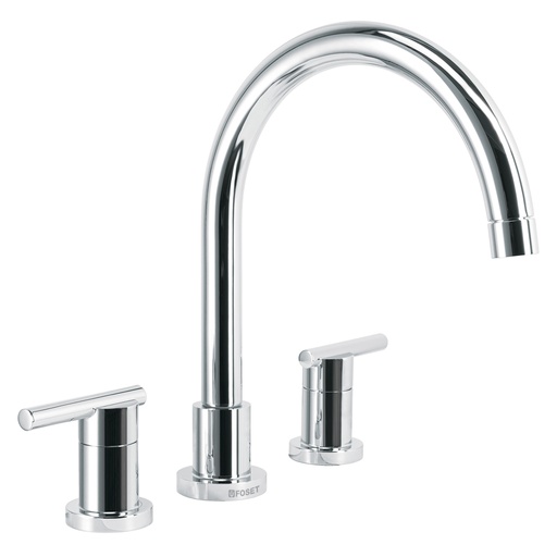 [T49916] Mezcladora cromo cuello alto para fregadero, Foset Element - Pag 488