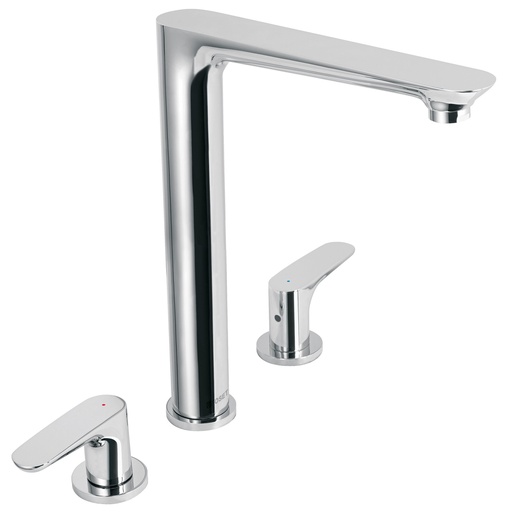 [T45192] Mezcladora cromo cuello alto para fregadero, Foset Riviera - Pag 491