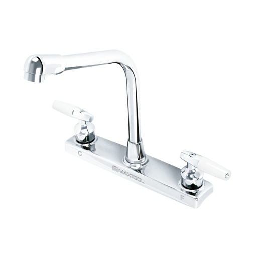 [A308403] Mezcladora de cocina 8" cuello cobra maneral tipo marfil ABS