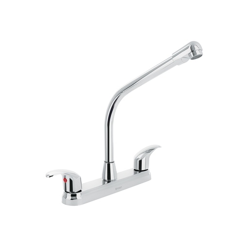 [T45627] Mezcladora inox 8' p/fregadero, cuello cobra, palanca, Aqua - Pag 475