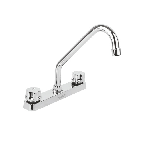 [T49283] Mezcladora plástica 8' p/fregadero, cuello largo, hex Basic - Pag 620