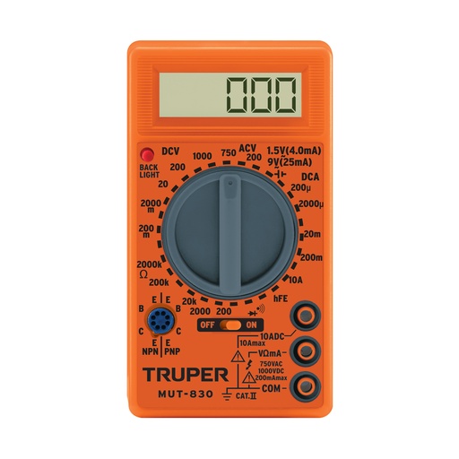 [T10400] Multímetro digital escolar, Truper