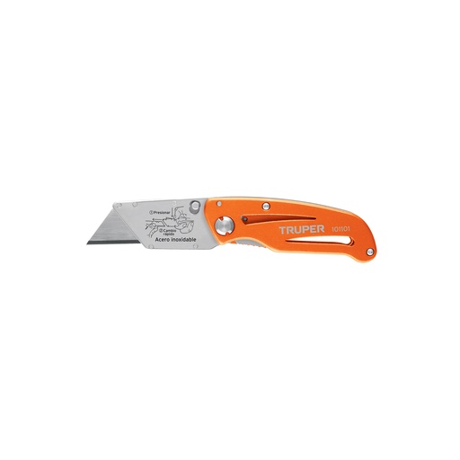 [T101101] Navaja abatible 6' cuerpo de aluminio y acero inox, Truper - Pag 113