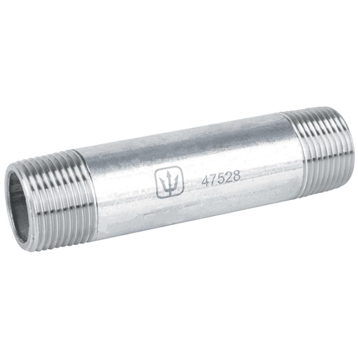 [T47528] Niple de acero galvanizado 3/4' x 4', Foset - Pag 709