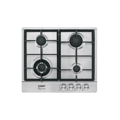 [T48406] Parrilla de gas empotrable 4 quemadores, acero inox, Foset - Pag 544