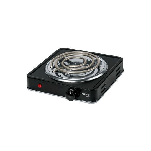 [T26093] Parrilla eléctrica 1 quemador en espiral, negra, Basic - Pag 422