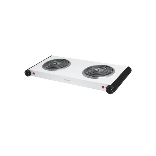 [T48127] Parrilla eléctrica de doble resistencia, blanca, Volteck - Pag 422