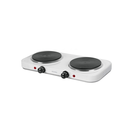 [T49990] Parrilla eléctrica doble quemador tipo disco, blanca,Volteck - Pag 422
