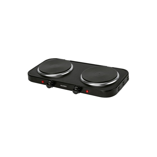 [T47553] Parrilla eléctrica doble quemador tipo disco, negra, Volteck - Pag 422