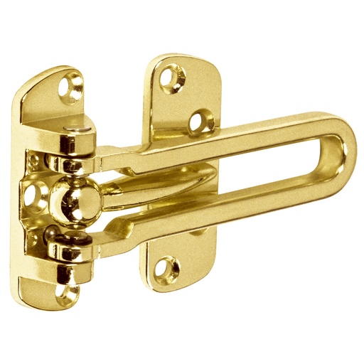 [T43701] Pasador abatible para puerta, acabado latón, Hermex