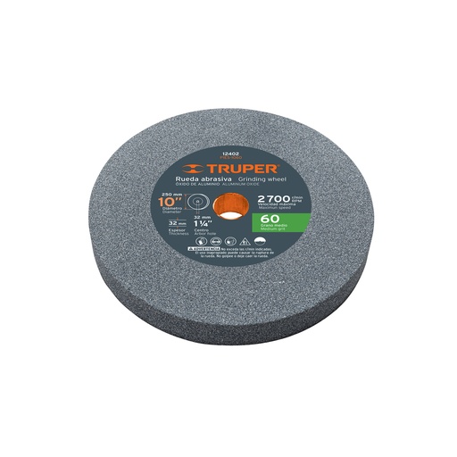 [T12402] Piedra para esmeril 10 X 1-1/4', óxido de aluminio, grano 60 - Pag 146