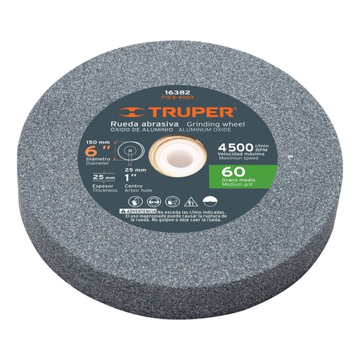 [T16382] Piedra para esmeril 6 X 1' óxido de aluminio, grano 60 - Pag 146