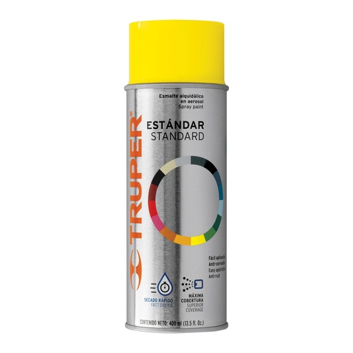 [T102834] Pintura en aerosol, amarillo canario,bote tradicional,400ml