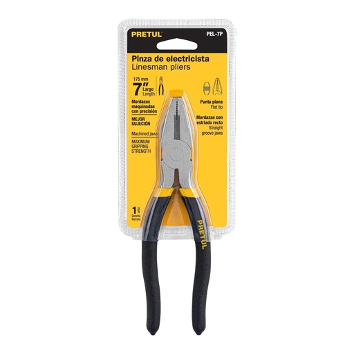 [T22603] Pinza para electricista 7' mango de vinil, Pretul - Pag 401