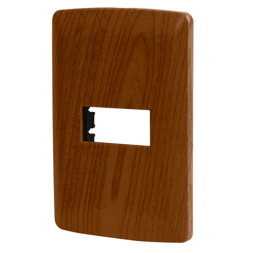 [T46392] Placa 1 módulo de ABS, línea Italiana, acabado madera