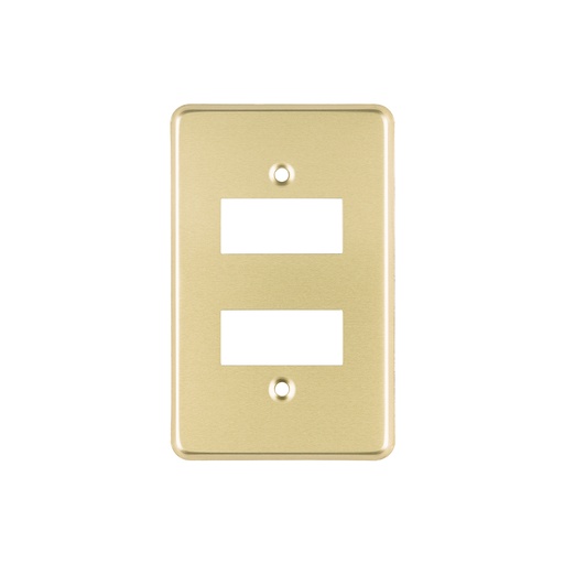 [T46436] Placa 2 módulos, de aluminio, línea Económica, Volteck - Pag 539