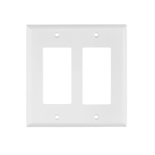 [T46419] Placa 2 ventanas, de policarbonato, línea Classic, Volteck - Pag 526