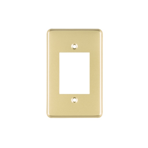 [T46437] Placa 3 módulos, de aluminio, línea Económica, Volteck - Pag 539