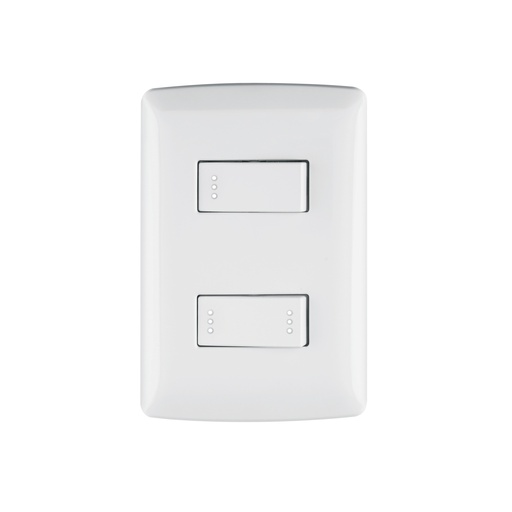 [T46462] Placa armada 1 interruptor 1 escalera,blanco, línea Italiana - Pag 522