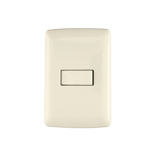 [T48660] Placa armada 1 interruptor sencillo, marfil, línea Italiana - Pag 522