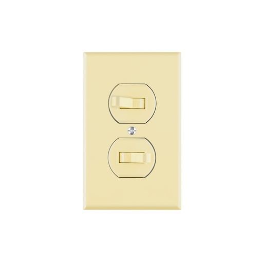 [T48492] Placa armada 2 interruptores sencillo, línea Standard,marfil - Pag 537