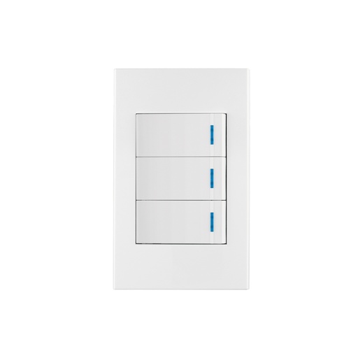 [T45599] Placa armada 3 interruptores, 1 módulo, Española, blanco - Pag 528