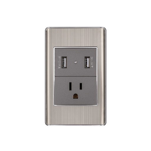 [T47851] Placa armada acero contacto y 2 puertos USB 1.5 mód, Lisboa - Pag 533