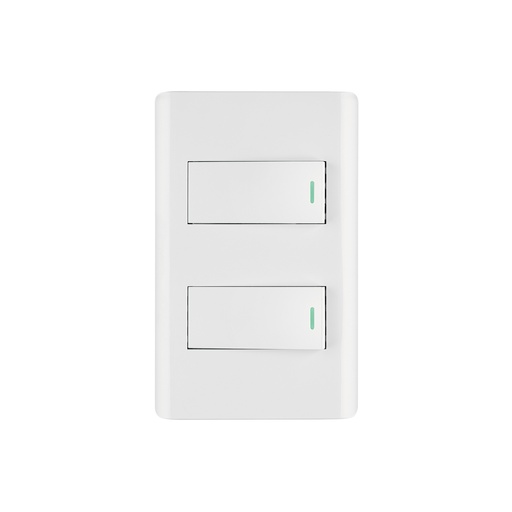 [T47955] Placa armada blanca 1 interruptor y 1 de 3 vías 1 mód, Lisbo - Pag 532