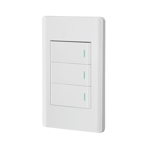[T47957] Placa armada blanca 2 interruptores 1 de 3 vías 1 mód, Lisbo - Pag 532