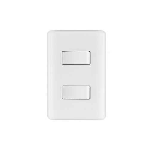 [T25080] Placa armada con 2 interruptores sencillos, Volteck Basic - Pag 540
