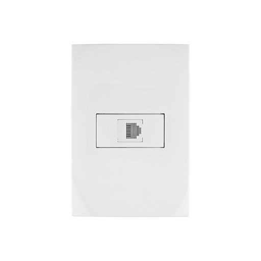 [T46541] Placa armada con entrada para teléfono, línea Oslo, blanco - Pag 525