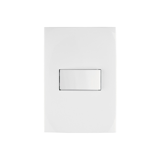[T46492] Placa armada con interruptor sencillo, línea Oslo, blanco - Pag 525
