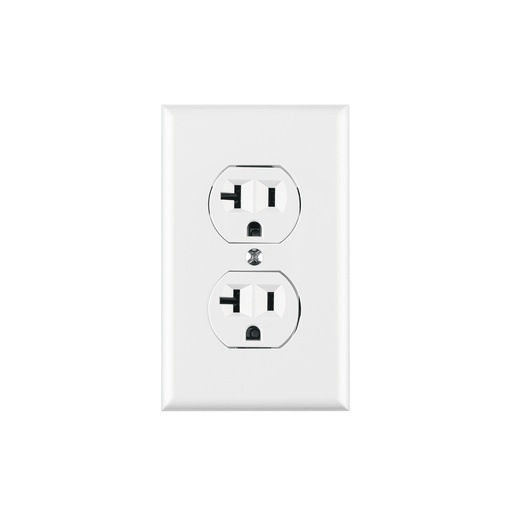 [T45951] Placa armada contacto dúplex,2 polos, línea Standard, blanco - Pag 407