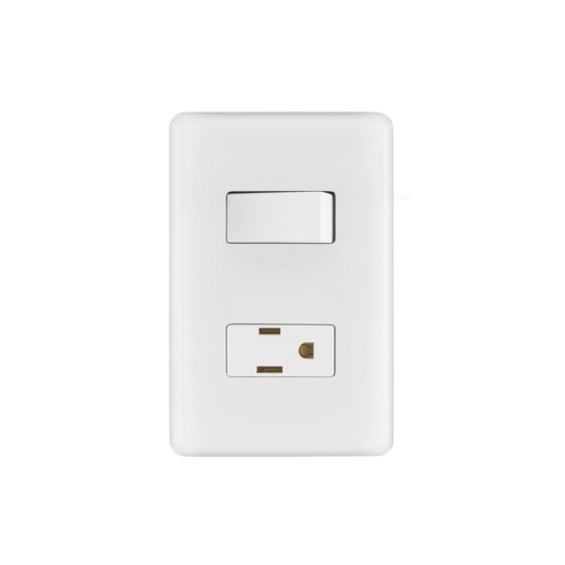 [T25077] Placa armada contacto e interruptor sencillo, Volteck Basic - Pag 410