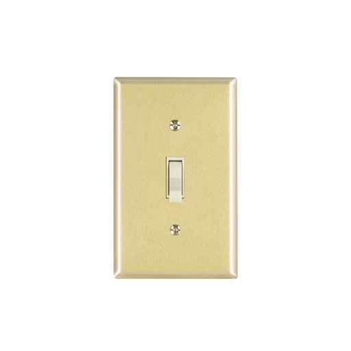 [T48497] Placa armada interruptor sencillo, línea Standard, aluminio - Pag 537