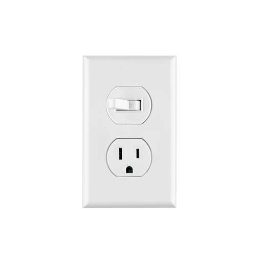 [T45950] Placa armada interruptor y contacto, línea Standard, blanco - Pag 537