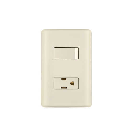 [T26634] Placa armada interruptor y contacto, marfil, Volteck - Pag 540
