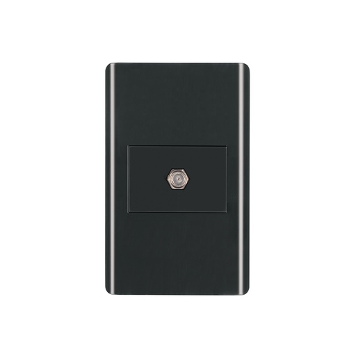 [T47905] Placa armada negra 1 toma de TV, 1.5 módulos, Lisboa - Pag 533