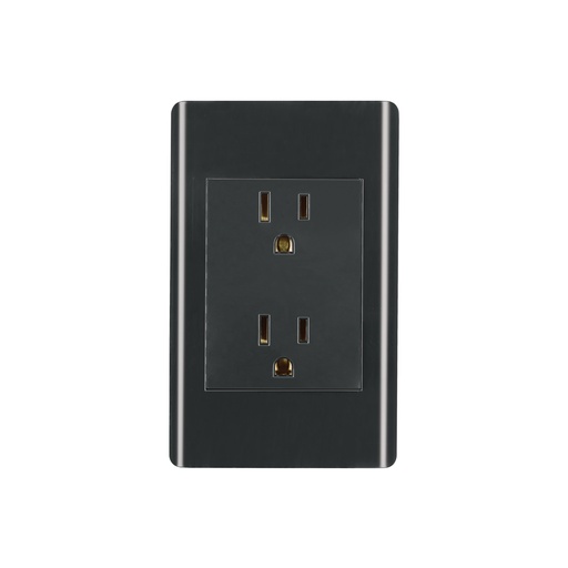 [T47902] Placa armada negra contacto dúplex 3 módulos, Lisboa - Pag 533