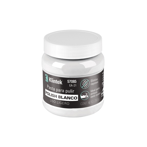 [T57085] Polish en pasta blanca para auto, 250 g, uso ligero, Klintek - Pag 605