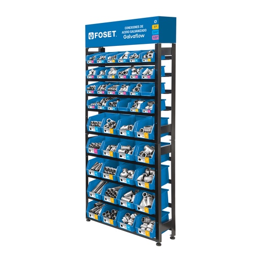 [T55862] Rack con conexiones de acero galvanizado, Foset - Pag 547