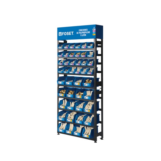 [T55954] Rack con conexiones para manguera de PP, Foset - Pag 547