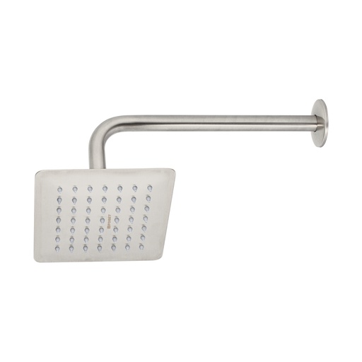 [T47742] Regadera cuadrada 6', acero inox, con brazo, satín, Túbig - Pag 642