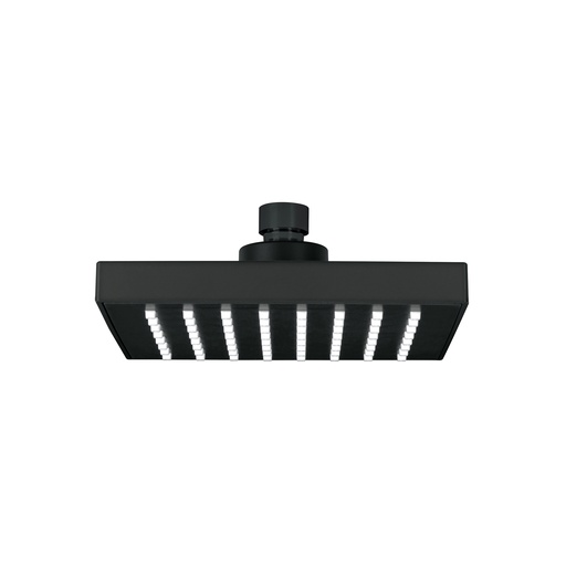 [T46747] Regadera cuadrada ABS 6' acabado negro mate sin brazo, Foset - Pag 633