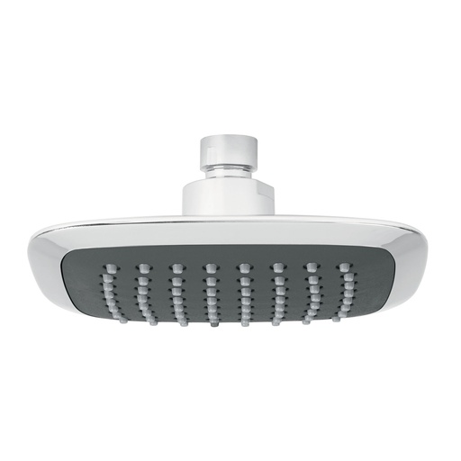 [T49454] Regadera cuadrada plato ancho 6' gris-cromo, sin brazo, Aero - Pag 645