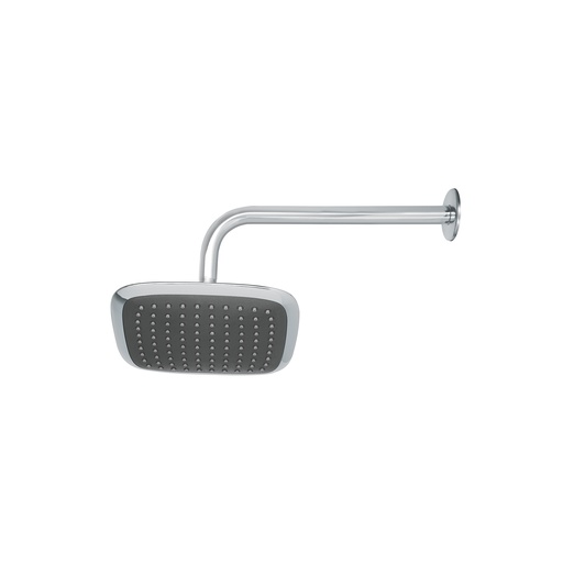 [T49452] Regadera cuadrada plato ancho 8' brazo inox a muro, Aero - Pag 645