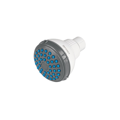 [T48294] Regadera redonda de ABS 2-1/2' gris-blanca sin brazo, Basic - Pag 624