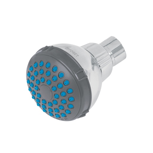 [T49412] Regadera redonda de ABS 2-1/2' gris-cromo sin brazo, Basic - Pag 624