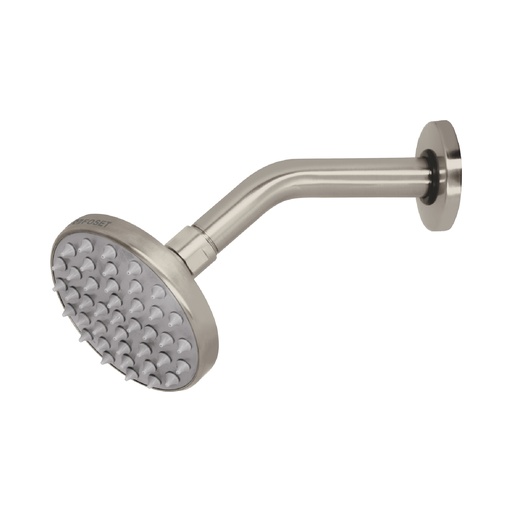 [T45581] Regadera satín 4' plato redondo, sin brazo, Foset Element - Pag 649