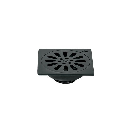 [T46596] Resumidero cuadrado 4'x 4', latón, negro, Foset Aqua - Pag 507